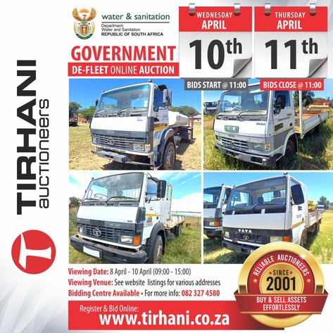 Image for GOVERNMENT DE-FLEET ONLINE AUCTION - WATER AND SANITATION