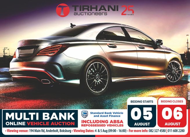 Image for MULTI BANK ONLINE VEHICLE AUCTION | 05-06 AUGUST 2026