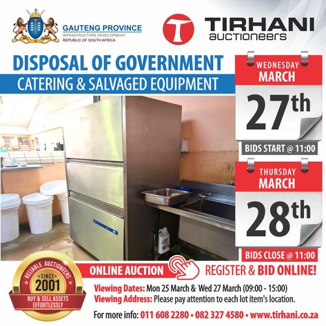 Image for GAUTENG PROVINCIAL DEPARTMENT INFRASTRUCTURE DEVELOPMENT ONLINE AUCTION