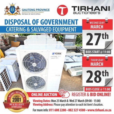 Image for GAUTENG PROVINCIAL DEPARTMENT INFRASTRUCTURE DEVELOPMENT ONLINE AUCTION