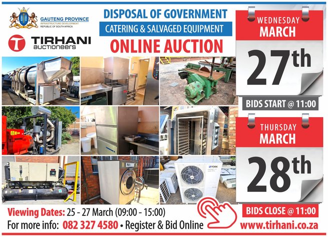 Image for GAUTENG PROVINCIAL DEPARTMENT INFRASTRUCTURE DEVELOPMENT ONLINE AUCTION