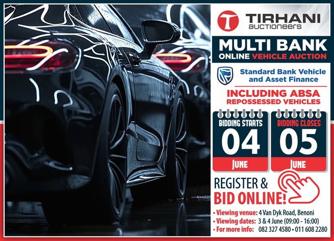 Image for MULTI BANK ONLINE VEHICLE AUCTION JUNE 2025