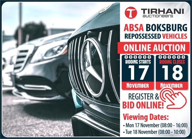 Image for ABSA BOKSBURG REPOSSESSED VEHICLES ONLINE AUCTION NOVEMBER 2025