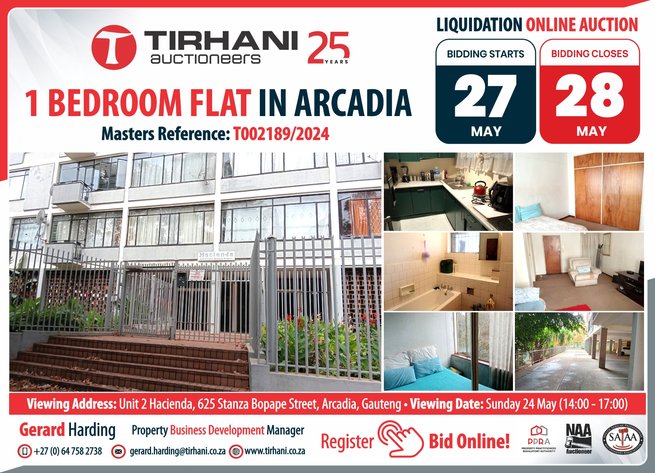 Image for 1 Bedroom Flat in Arcadia | Liquidation Online Auction | 27-28 May 2026