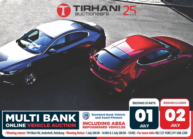 Image for MULTI BANK ONLINE VEHICLE AUCTION | 01-02 JULY 2026