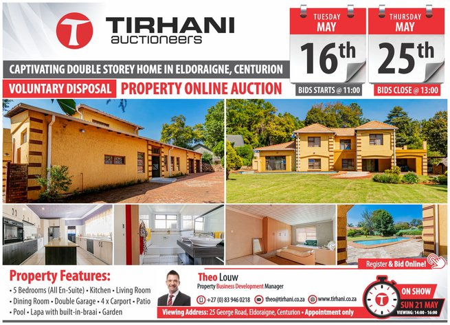 Image for Captivating Double Storey Home in Eldoraigne Online Auction