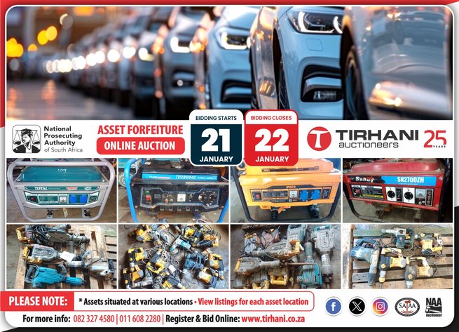 Image for NPA ASSET FORFEITURE | VEHICLES | GENERATORS | INDUSTRIAL TOOLS | ONLINE AUCTION