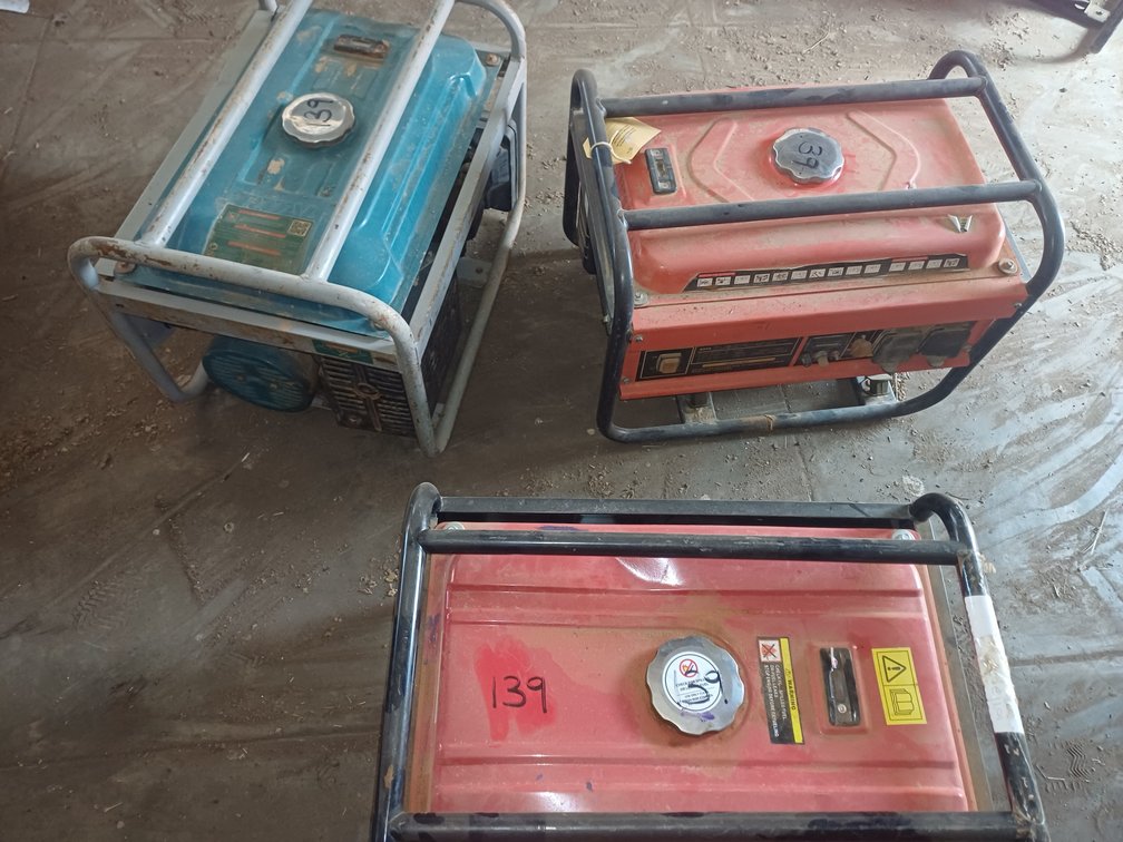 1 X TOTAL,  1 X SUNNY AND 1 X ELLIES FBG2800CX 2800CX GENERATORS