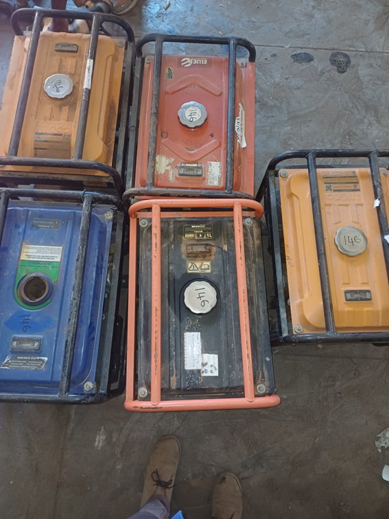 2 X INGCO, 1 X ADENDORFF MGENER/220, 1 X ELLIES FBG2800CX AND 1 X SCHULTZ GENERATORS