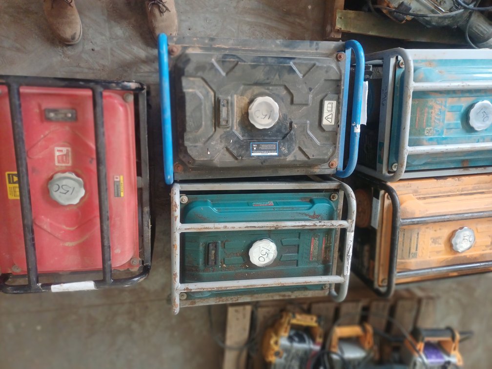 1 X RYOBI, 1 X TRADE PROFESSIONAL,  2 X TOTAL AND 1 X INGCO GENERATORS