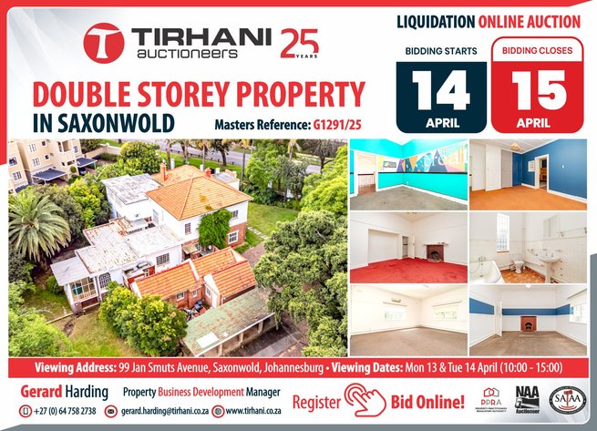 Image for DOUBLE STOREY PROPERTY IN SAXONWOLD | LIQUIDATION ONLINE AUCTION
