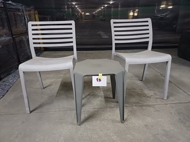Image for 2 BALCONY CHAIRS AND 1 BALCONY TABLE