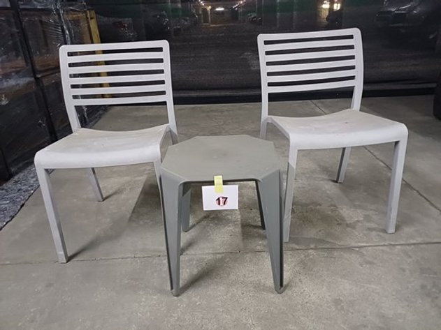 Image for 2 BALCONY CHAIRS AND 1 BALCONY TABLE