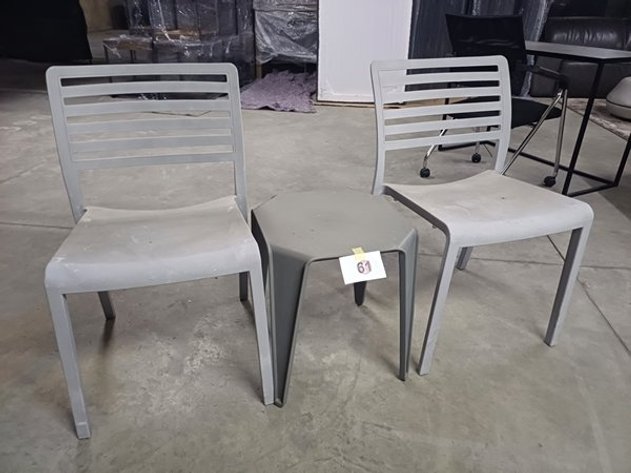 Image for 2 BALCONY CHAIRS AND 1 BALCONY TABLE