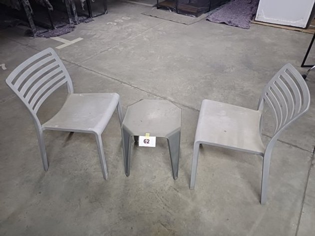 Image for 2 BALCONY CHAIRS AND 1 BALCONY TABLE