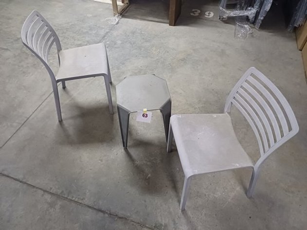 Image for 2 BALCONY CHAIRS AND 1 BALCONY TABLE