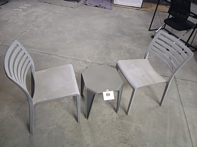 Image for 2 BALCONY CHAIRS AND 1 BALCONY TABLE