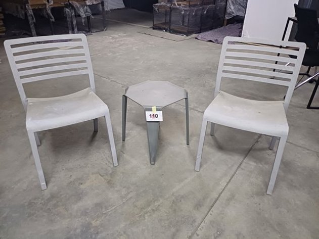 Image for 2 BALCONY CHAIRS AND 1 BALCONY TABLE