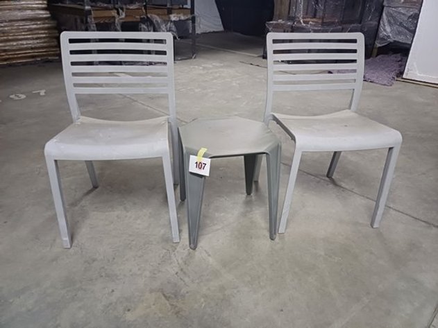 Image for 2 BALCONY CHAIRS AND 1 BALCONY TABLE