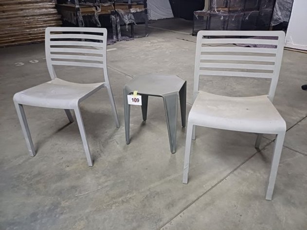 Image for 2 BALCONY CHAIRS AND 1 BALCONY TABLE