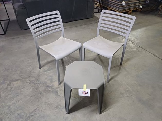 Image for 2 BALCONY CHAIRS AND 1 BALCONY TABLE
