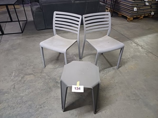 Image for 2 BALCONY CHAIRS AND 1 BALCONY TABLE