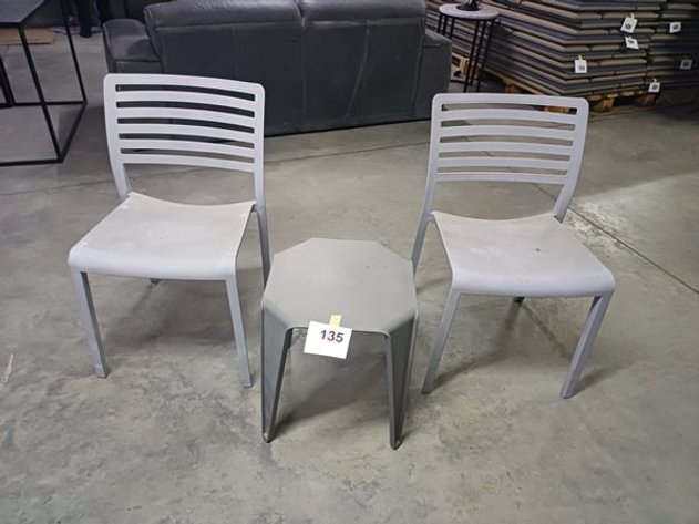 Image for 2 BALCONY CHAIRS AND 1 BALCONY TABLE