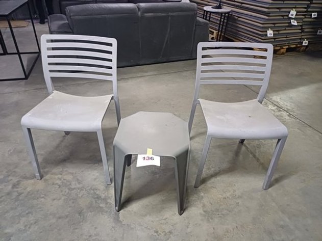 Image for 2 BALCONY CHAIRS AND 1 BALCONY TABLE