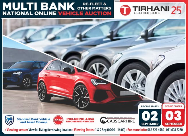 Image for MULTI BANK &  OTHER MATTERS ONLINE VEHICLE AUCTION | 02-03 SEPTEMBER 2026
