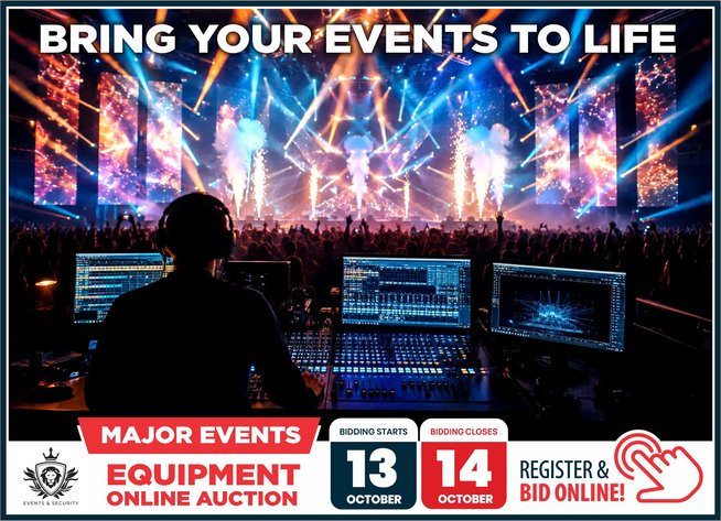 Image for MAJOR EVENTS EQUIPMENT | ONLINE AUCTION | 13-14 OCTOBER 2026