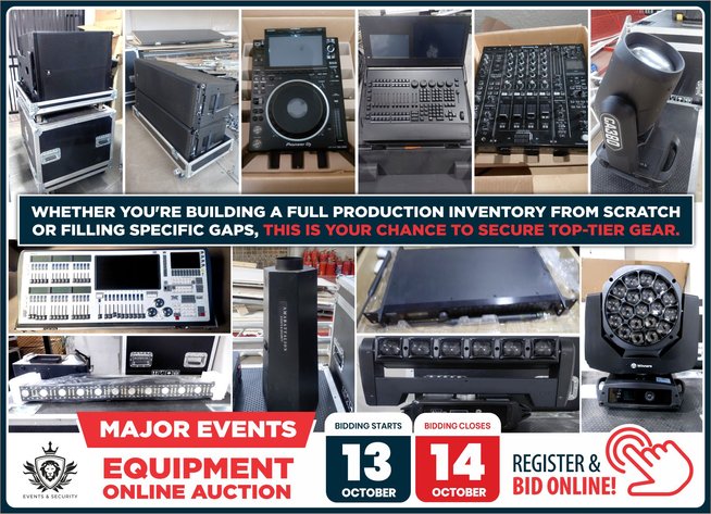 Image for MAJOR EVENTS EQUIPMENT | ONLINE AUCTION | 13-14 OCTOBER 2026