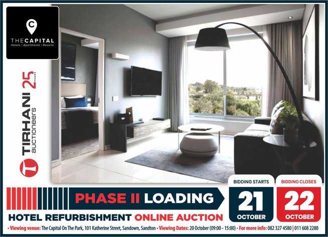 Image for HOTEL REFURBISHMENT ONLINE AUCTION | 21-22 OCTOBER 2026
