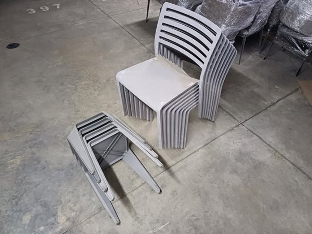 PATIO FURNITURE - 8 PATIO CHAIRS AND 4  PATIO TABLES