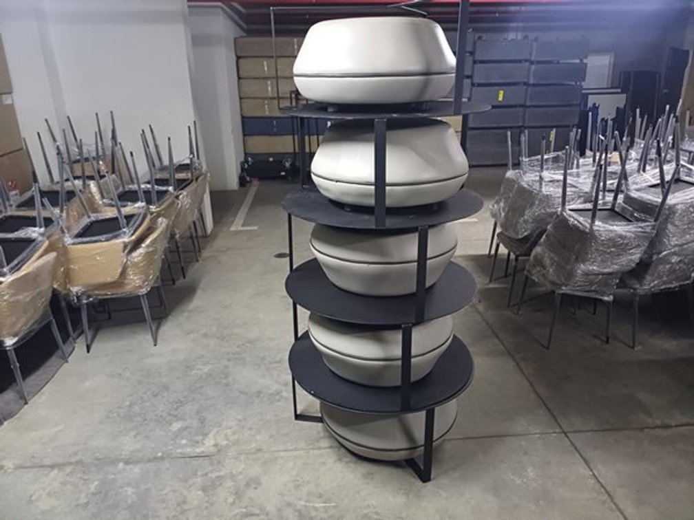 COFFEE TABLE AND OTTOMAN  (5 TABLES & 5 OTTOMANS)