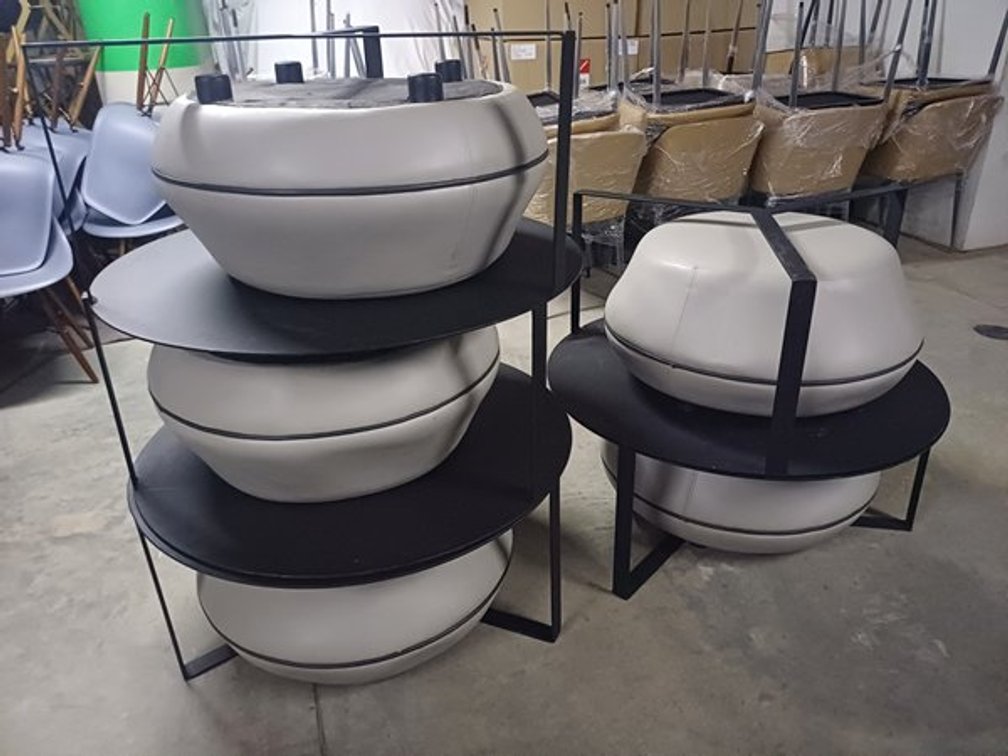 COFFEE TABLE AND OTTOMAN  (5 TABLES & 5 OTTOMANS)