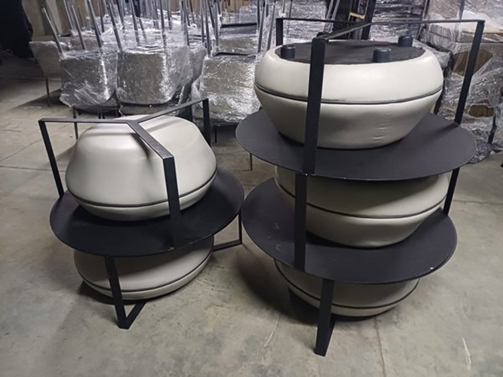 COFFEE TABLE AND OTTOMAN  (5 TABLES & 5 OTTOMANS)