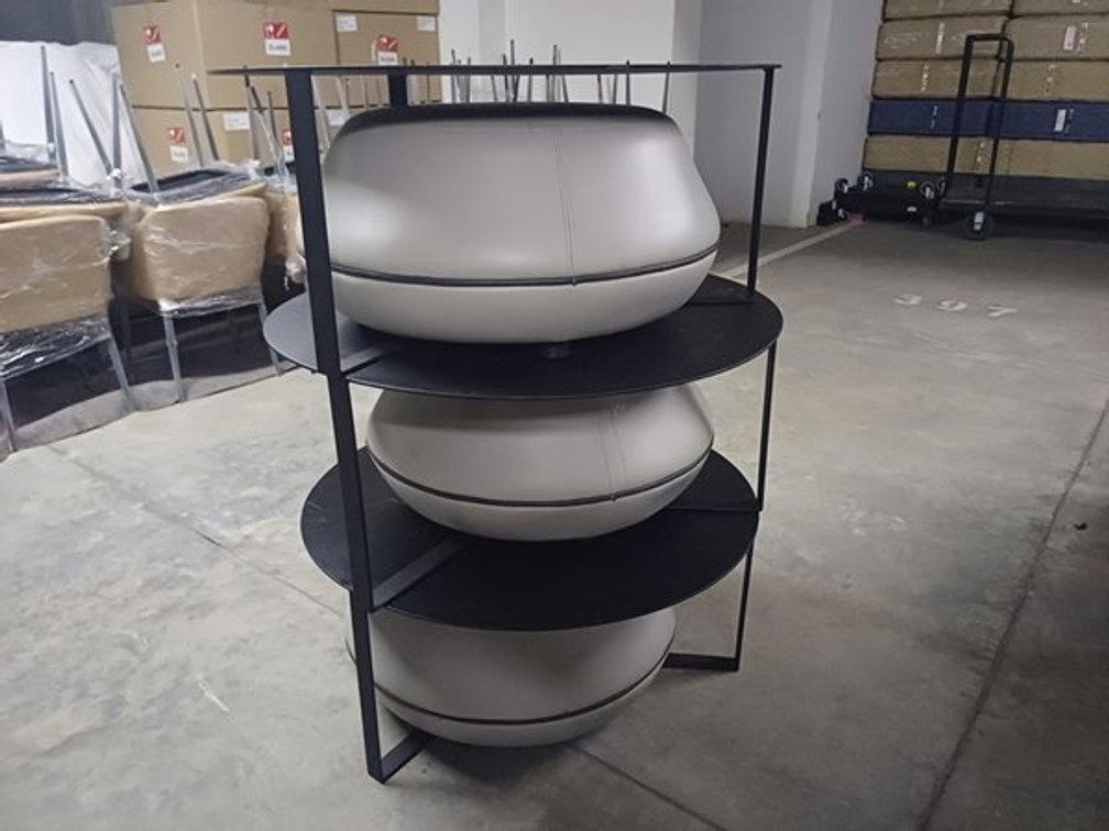 COFFEE TABLE AND OTTOMAN (3 TABLES & 3 OTTOMANS)