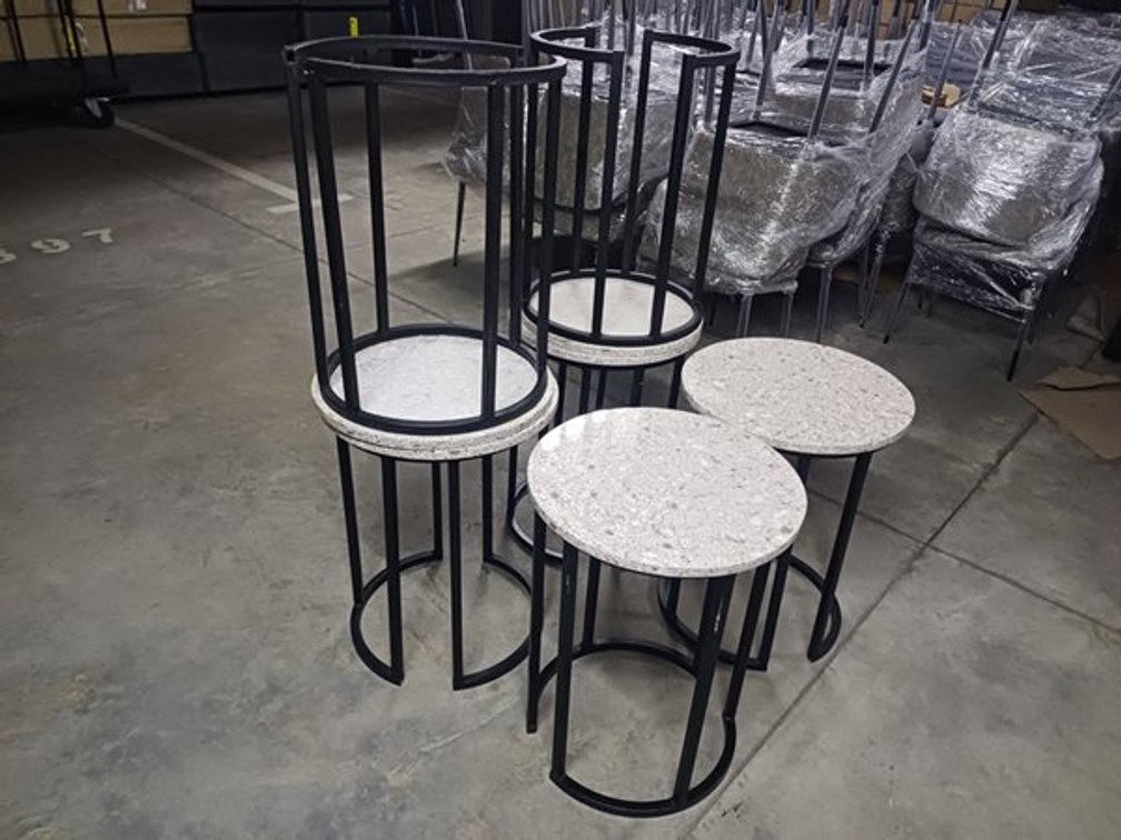 BEDSIDE PEDESTALS TALL  X6