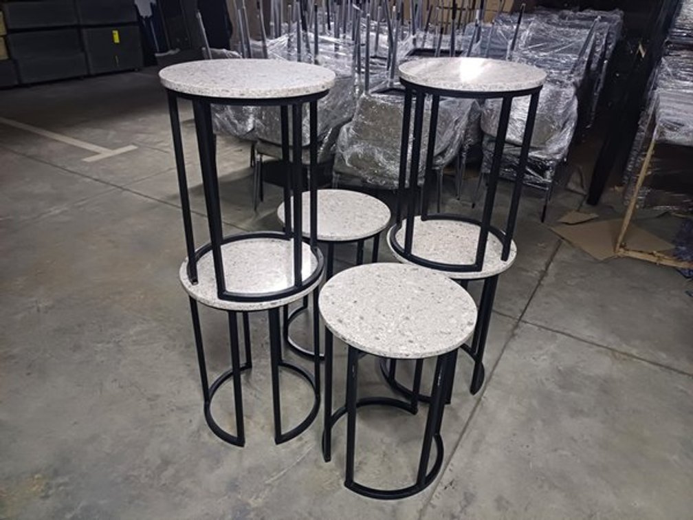 BEDSIDE PEDESTALS TALL  X6