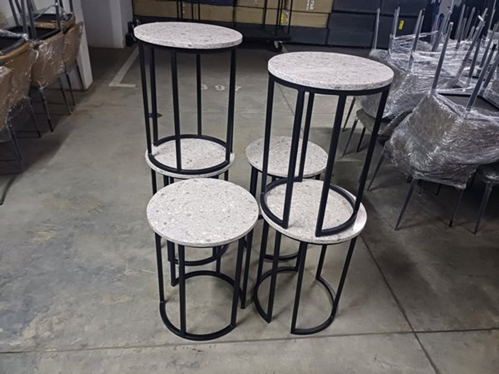 BEDSIDE PEDESTALS TALL  X6
