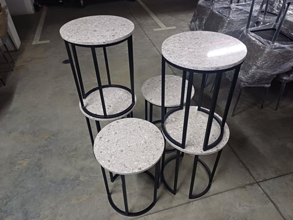 BEDSIDE PEDESTALS TALL  X6