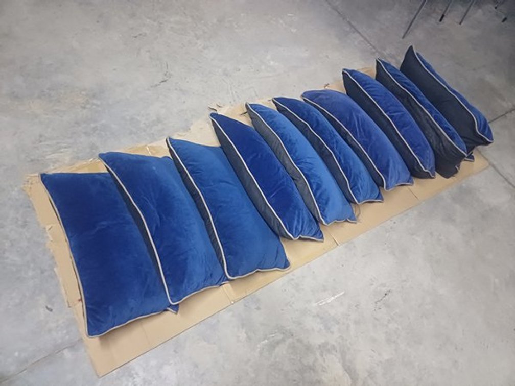 BED SCATTERS - SMALL BLUE  X10