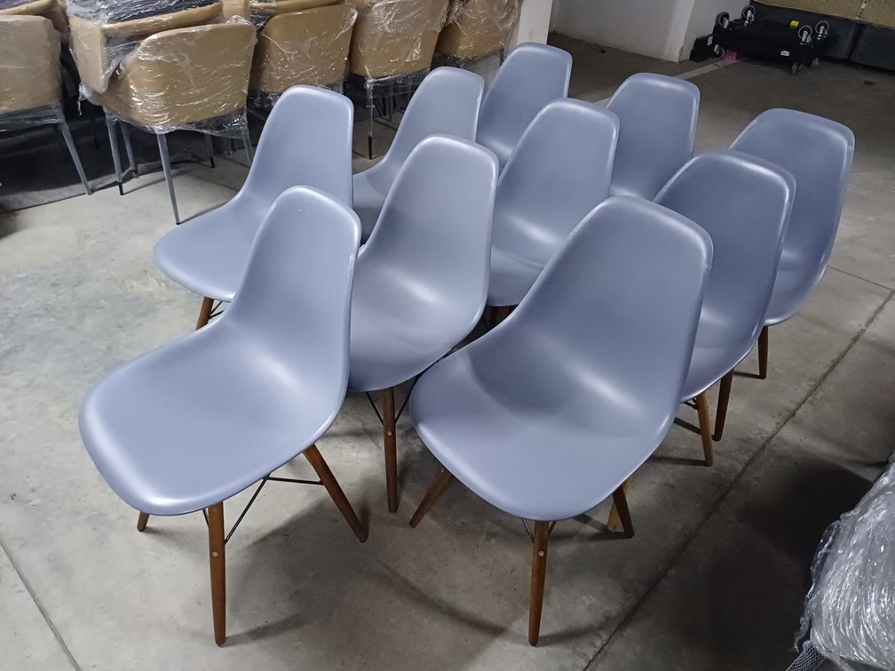 GREY DINING CHAIRS  X10