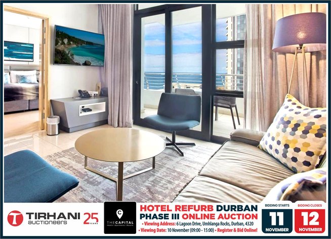 Image for HOTEL REFURBISHMENT DURBAN | ONLINE AUCTION | 11-12 NOVEMBER 2026