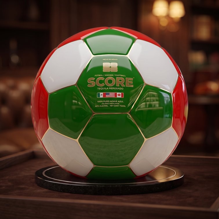 Score Tequila Reposado, 2026 World Cup Set - Mexico, Canada & USA Limited Editions