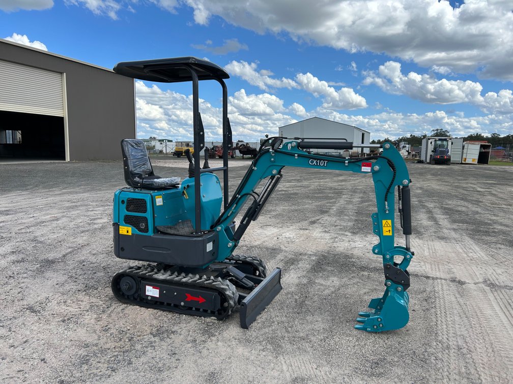 UNUSED CX10T MINI EXCAVATOR WITH ATTACHMENTS