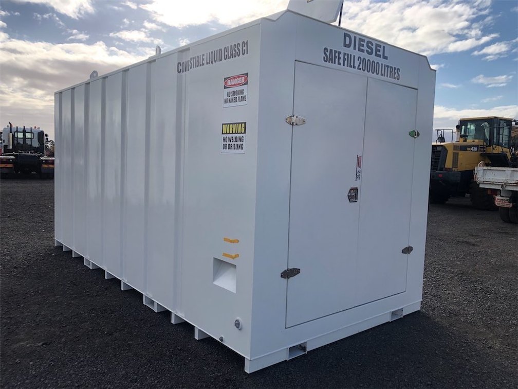 UNUSED 20,000 LITRE SELF BUNDED FUEL STORAGE TANK