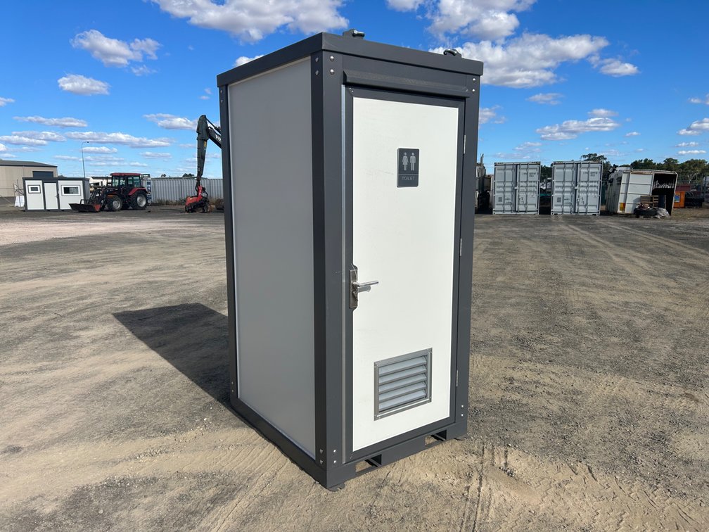 UNUSED PORTABLE SINGLE CUBICLE TOILET BLOCK