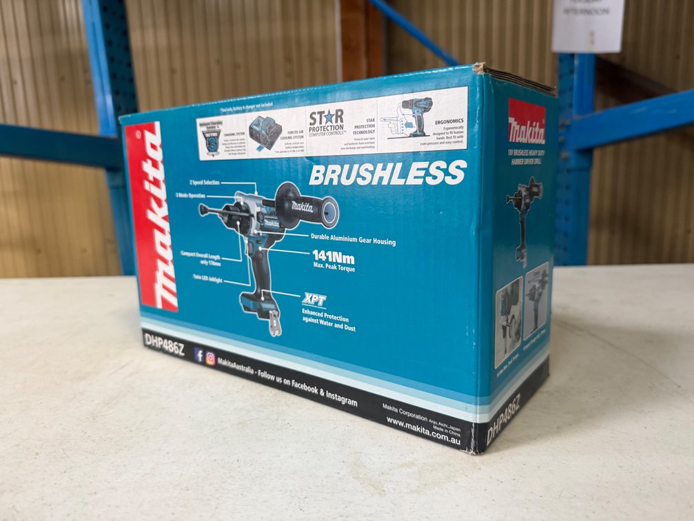 NEW MAKITA 18V CORDLESS HAMMER DRILL DRIVER