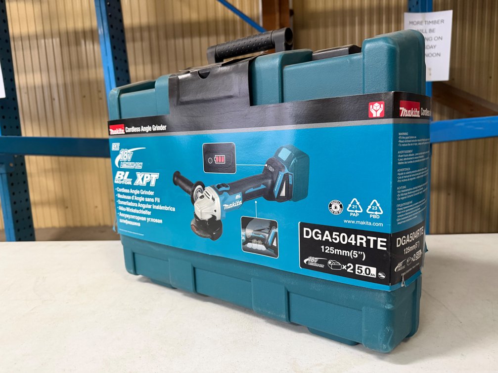NEW MAKITA 125MM 18V CORDLESS ANGLE GRINDER